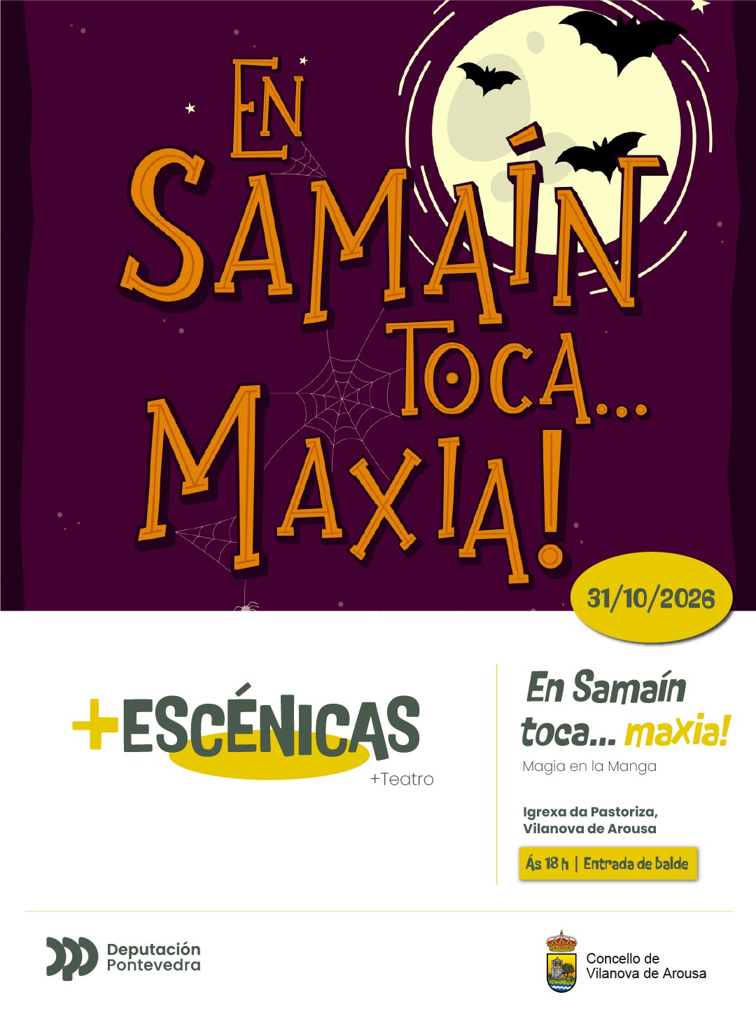 "En Samaín toca... MAXIA", con Magia en la Manga